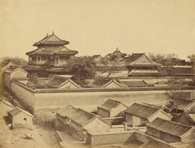 アンティン門から撮影した北京の最初の眺め、1860年10月 作： フェリーチェ・ベアト