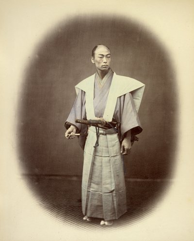 式服姿の日本の役人 作： Felice Beato