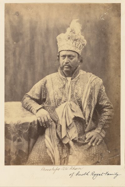 Budh RoyalFamilyのMoostaforAli Khan 作： Felice Beato