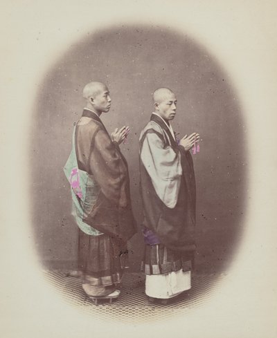 司祭または禅宗、1868年。 作： Felice Beato