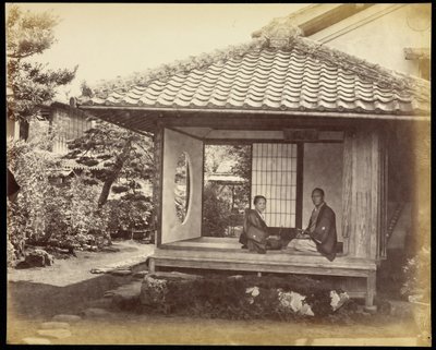 タイクーンの休憩所として知られる茶店 作： Felice Beato
