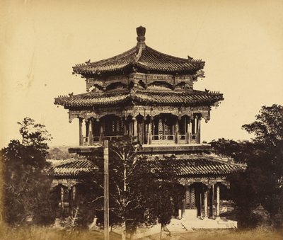 [焼失前の大宮殿、1860年10月18日、北京 作： Felice Beato