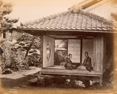 タイクーンのトカイドハサの停留所、1868年 作： Felice Beato