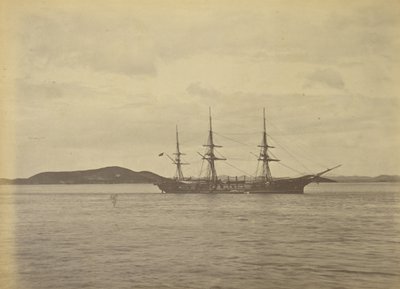 米艦船「アラスカ 作： Felice Beato