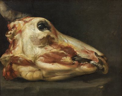 牛の皮を剥いだ頭 作： Felice Boselli