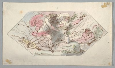 素描『アポロとダフネ』1796-98年 作： フェリーチェ・ジャンニ