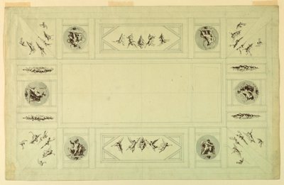 デッサン、クイリナーレ宮殿、ローマ、1812年 作： フェリーチェ・ジャンニ