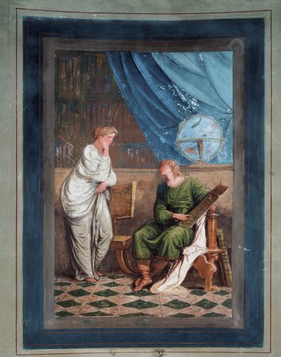 ドイツの天文学者Johannes Kepler（フレスコ画 作： Felice Giani
