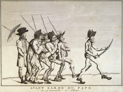 ファエンツァの戦い前の教皇の兵士 作： Felice Giani