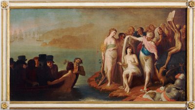 1802 年にフランスに亡命したイタリア人 (絵画、19 世紀初頭) 作： Felice Guascone