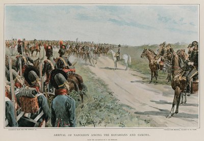 バイエルンとサクソン人の間のナポレオンの到着 作： Felicien baron de Myrbach Rheinfeld