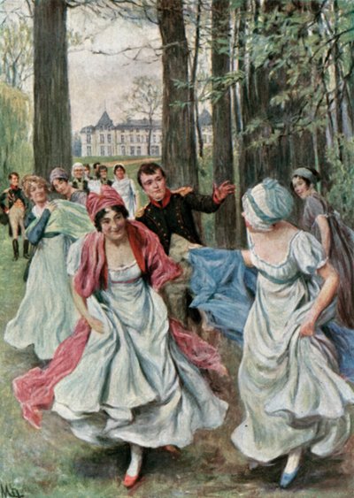 領事館中にマルメゾンの公園で 作： Felicien baron de Myrbach Rheinfeld