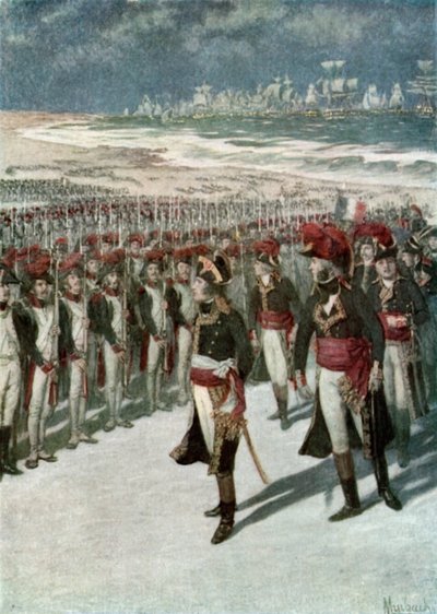 ナポレオンがブローニュの軍隊をレビュー 作： Felicien baron de Myrbach Rheinfeld