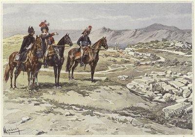 ニコポリスの乗馬調査の兵士 作： Felicien baron de Myrbach Rheinfeld