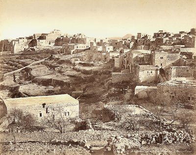 イスラエル・ベツレヘムの全景 作： Félix Bonfils