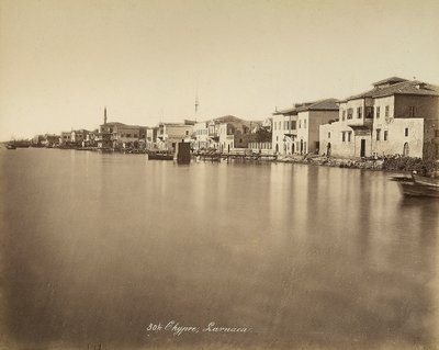 キプロスのラルナカ市の風景 作： Félix Bonfils