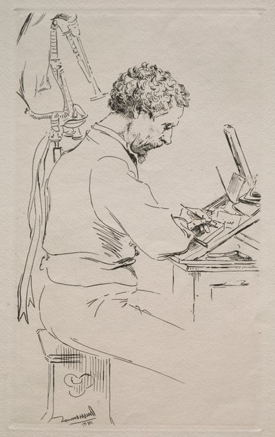 チャールズキーン、1871年。 作： Felix Bracquemond