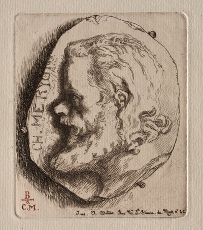 チャールズメリヨン、1854年。 作： Felix Bracquemond
