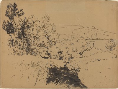 海岸の風景 作： Felix Bracquemond