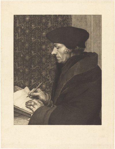 エラスムス、1863年。 作： Felix Bracquemond