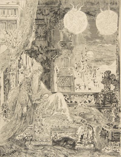 大御所の住人の夢、1886年。 作： Felix Bracquemond