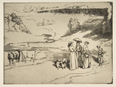 レドゥモワゼルデュビレッジ、1869年。 作： Felix Bracquemond