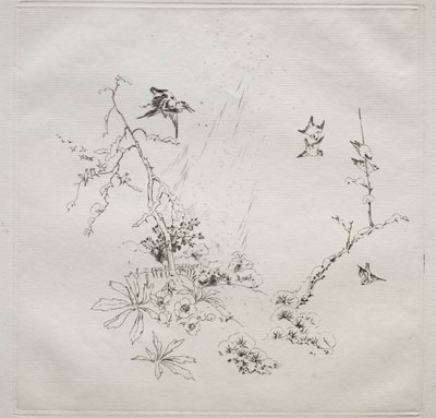 Parisian Service (ハビランド サービス): Snow (no. 6) 作： Felix Bracquemond