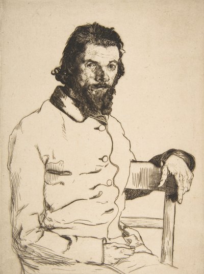 チャールズ・メリオンの肖像、1853年。 作： Felix Bracquemond