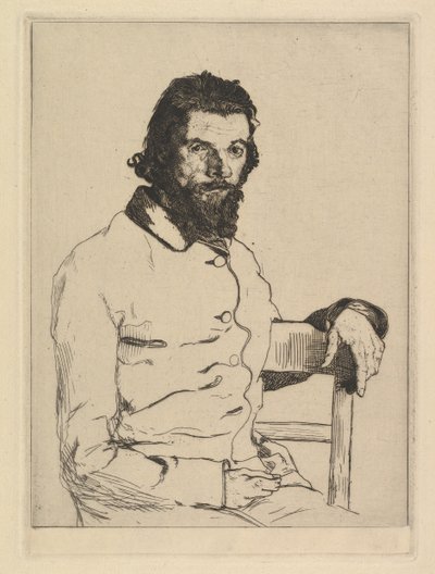 チャールズ・メリオンの肖像、1853年。 作： Felix Bracquemond