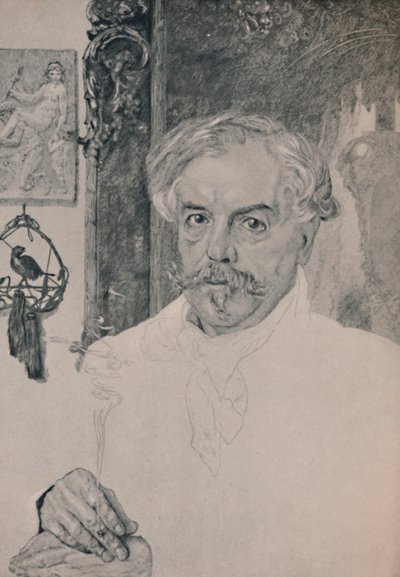 エドモンド・ド・ゴンクールの肖像、1882年、1946年 作： Felix Bracquemond