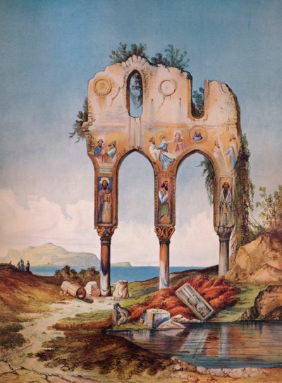 「パレルモ近くの遺跡」、1852 年、1938 年 作： Felix De Lapommeraye