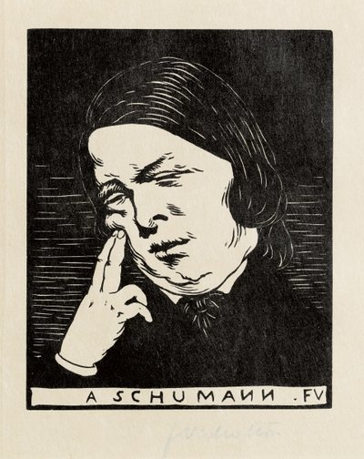シューマン、1893 作： Felix Edouard Vallotton