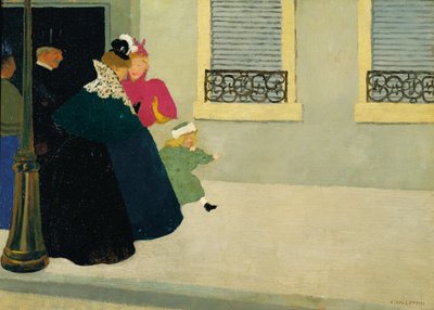 散歩、1895年頃 作： Felix Edouard Vallotton