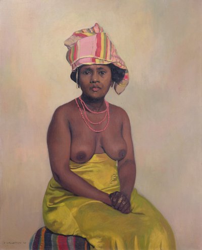 アフリカの女性、1910 作： Felix Edouard Vallotton