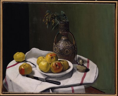 リンゴとモロッコの花瓶、1914 作： Felix Edouard Vallotton