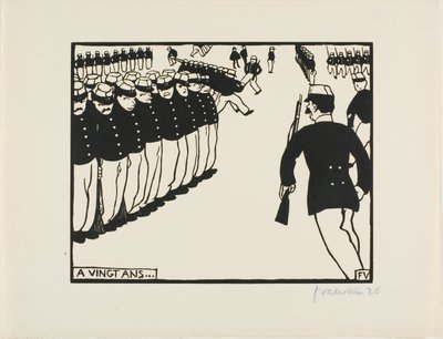 二十歳で… 作： Felix Edouard Vallotton