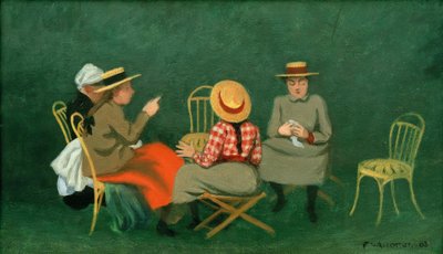 ブローニュの森で 作： Felix Edouard Vallotton