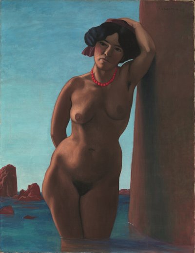 レッドロックで水浴びをする1908 作： Felix Edouard Vallotton