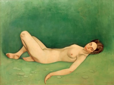 Sleeping Bather（眠っている裸の女性） 作： Felix Edouard Vallotton