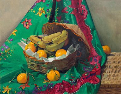 みかんとバナナのバスケット、1923年。 作： Felix Edouard Vallotton