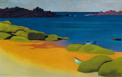 トレガステル湾、1917年 作： Felix Edouard Vallotton