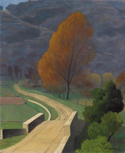 ビールに架かる橋、1922年 作： Felix Edouard Vallotton