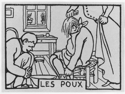 キャロット・ヘッド：「シラミ」 ジュール・ルナール著 ed.フラマリオン（イラスト 作： Felix Edouard Vallotton