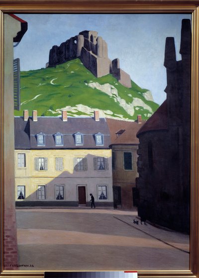 ガイヤール・オ・アンデリース城。フェリックス・ヴァロットン（1865-1925）の絵画 作： Felix Edouard Vallotton