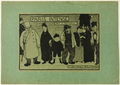 パリ・インテンスのカバー 作： Felix Edouard Vallotton