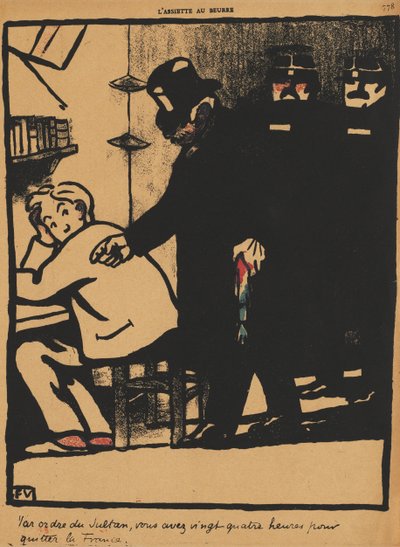 犯罪と罰XXI、778：スルタンの命令による、1869。 作： Felix Edouard Vallotton