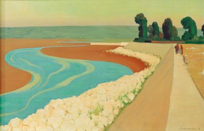 オンフルール防波堤 作： Felix Edouard Vallotton
