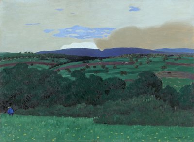 ローザンヌ周辺、1900年。 作： Felix Edouard Vallotton