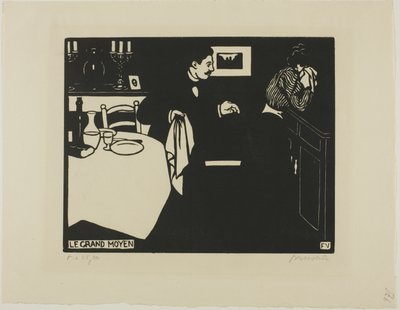 Extreme Measure、Intimacys のプレート 6 作： Felix Edouard Vallotton