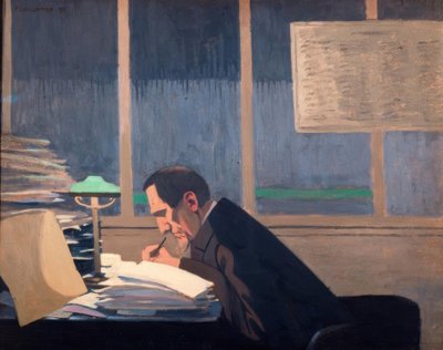 レヴューブランシュのフェリックスフェノン 作： Felix Edouard Vallotton
